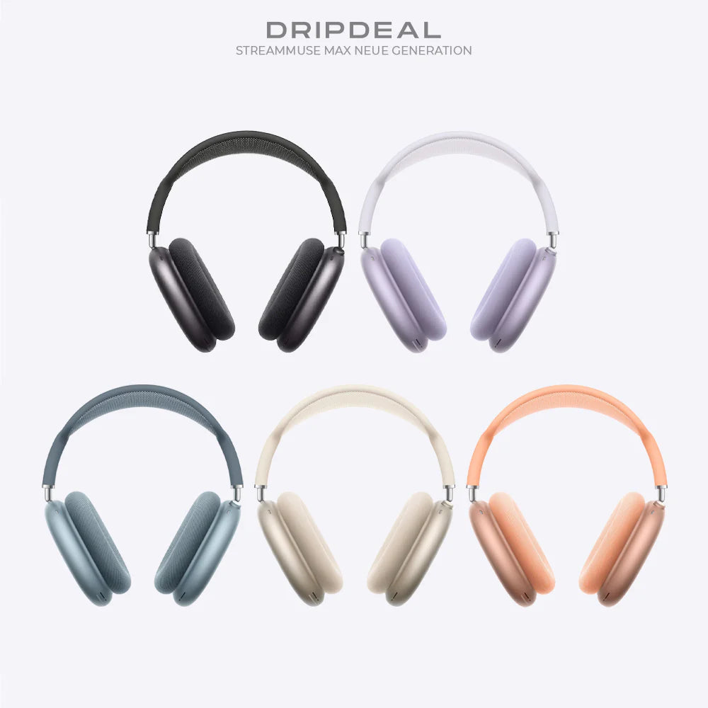 StreamMuse Max Neue Generation – Over-Ear Bluetooth Kopfhörer mit ANC